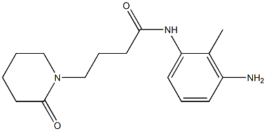 N-(3-amino-2-methylphenyl)-4-(2-oxopiperidin-1-yl)butanamide Struktur