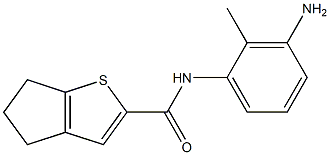 N-(3-amino-2-methylphenyl)-4H,5H,6H-cyclopenta[b]thiophene-2-carboxamide Struktur