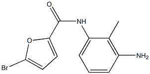 N-(3-amino-2-methylphenyl)-5-bromo-2-furamide Struktur