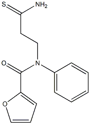 N-(3-amino-3-thioxopropyl)-N-phenyl-2-furamide Struktur