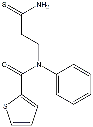 N-(3-amino-3-thioxopropyl)-N-phenylthiophene-2-carboxamide Struktur