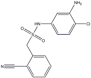 N-(3-amino-4-chlorophenyl)-1-(2-cyanophenyl)methanesulfonamide Struktur