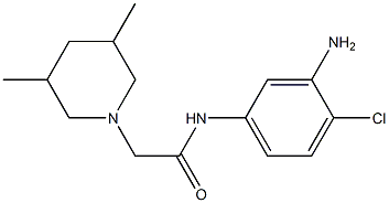 N-(3-amino-4-chlorophenyl)-2-(3,5-dimethylpiperidin-1-yl)acetamide Struktur