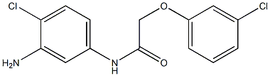 N-(3-amino-4-chlorophenyl)-2-(3-chlorophenoxy)acetamide Struktur