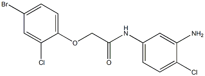 N-(3-amino-4-chlorophenyl)-2-(4-bromo-2-chlorophenoxy)acetamide Struktur