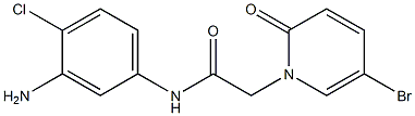 N-(3-amino-4-chlorophenyl)-2-(5-bromo-2-oxo-1,2-dihydropyridin-1-yl)acetamide Struktur