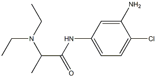 N-(3-amino-4-chlorophenyl)-2-(diethylamino)propanamide Struktur