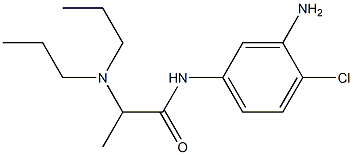 N-(3-amino-4-chlorophenyl)-2-(dipropylamino)propanamide Struktur