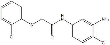 N-(3-amino-4-chlorophenyl)-2-[(2-chlorophenyl)sulfanyl]acetamide Struktur