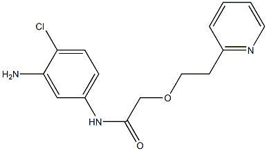 N-(3-amino-4-chlorophenyl)-2-[2-(pyridin-2-yl)ethoxy]acetamide Struktur