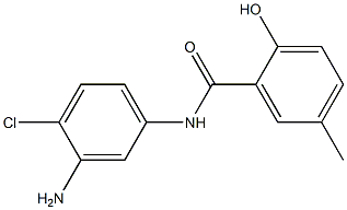 N-(3-amino-4-chlorophenyl)-2-hydroxy-5-methylbenzamide Struktur