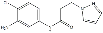 N-(3-amino-4-chlorophenyl)-3-(1H-pyrazol-1-yl)propanamide Struktur