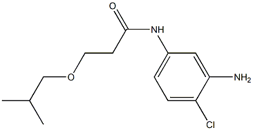 N-(3-amino-4-chlorophenyl)-3-(2-methylpropoxy)propanamide Struktur