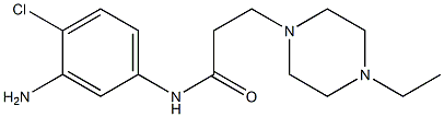 N-(3-amino-4-chlorophenyl)-3-(4-ethylpiperazin-1-yl)propanamide Struktur