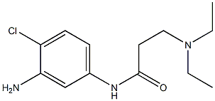 N-(3-amino-4-chlorophenyl)-3-(diethylamino)propanamide Struktur