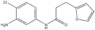 N-(3-amino-4-chlorophenyl)-3-(furan-2-yl)propanamide Struktur