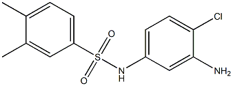 N-(3-amino-4-chlorophenyl)-3,4-dimethylbenzene-1-sulfonamide Struktur