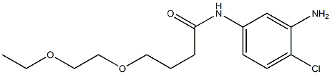 N-(3-amino-4-chlorophenyl)-4-(2-ethoxyethoxy)butanamide Struktur