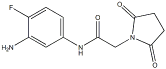 N-(3-amino-4-fluorophenyl)-2-(2,5-dioxopyrrolidin-1-yl)acetamide Struktur