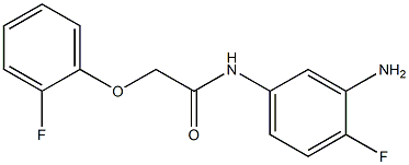 N-(3-amino-4-fluorophenyl)-2-(2-fluorophenoxy)acetamide Struktur