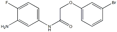 N-(3-amino-4-fluorophenyl)-2-(3-bromophenoxy)acetamide Struktur