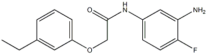 N-(3-amino-4-fluorophenyl)-2-(3-ethylphenoxy)acetamide Struktur