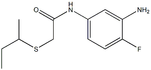 N-(3-amino-4-fluorophenyl)-2-(butan-2-ylsulfanyl)acetamide Struktur