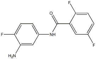 N-(3-amino-4-fluorophenyl)-2,5-difluorobenzamide Struktur