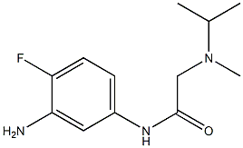 N-(3-amino-4-fluorophenyl)-2-[isopropyl(methyl)amino]acetamide Struktur