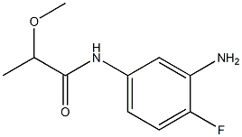 N-(3-amino-4-fluorophenyl)-2-methoxypropanamide Struktur