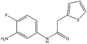 N-(3-amino-4-fluorophenyl)-2-thien-2-ylacetamide Struktur