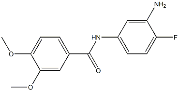 N-(3-amino-4-fluorophenyl)-3,4-dimethoxybenzamide Struktur