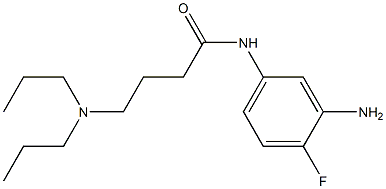 N-(3-amino-4-fluorophenyl)-4-(dipropylamino)butanamide Struktur