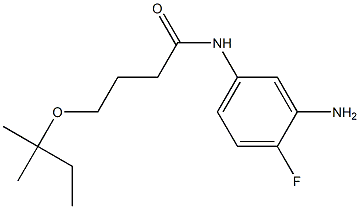 N-(3-amino-4-fluorophenyl)-4-[(2-methylbutan-2-yl)oxy]butanamide Struktur