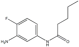 N-(3-amino-4-fluorophenyl)pentanamide Struktur