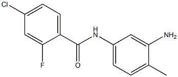 N-(3-amino-4-methylphenyl)-4-chloro-2-fluorobenzamide Struktur