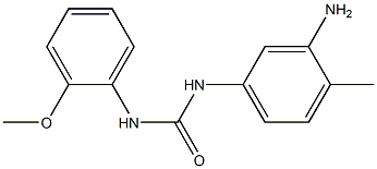 N-(3-amino-4-methylphenyl)-N'-(2-methoxyphenyl)urea Struktur