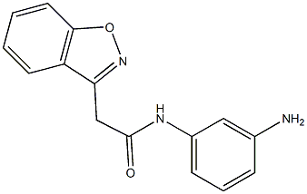 N-(3-aminophenyl)-2-(1,2-benzisoxazol-3-yl)acetamide Struktur