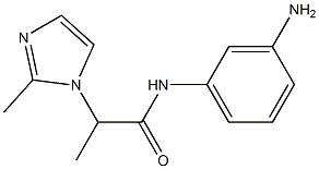 N-(3-aminophenyl)-2-(2-methyl-1H-imidazol-1-yl)propanamide Struktur