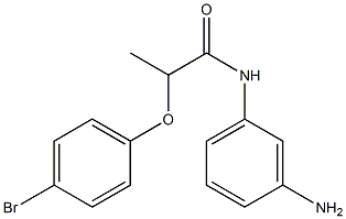 N-(3-aminophenyl)-2-(4-bromophenoxy)propanamide Struktur