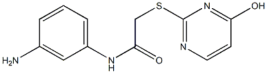 N-(3-aminophenyl)-2-[(4-hydroxypyrimidin-2-yl)sulfanyl]acetamide Struktur