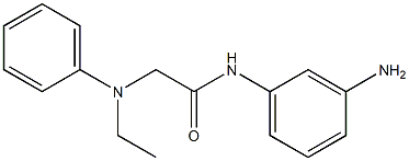 N-(3-aminophenyl)-2-[ethyl(phenyl)amino]acetamide Struktur