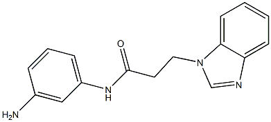 N-(3-aminophenyl)-3-(1H-benzimidazol-1-yl)propanamide Struktur