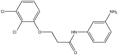 N-(3-aminophenyl)-3-(2,3-dichlorophenoxy)propanamide Struktur