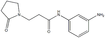 N-(3-aminophenyl)-3-(2-oxopyrrolidin-1-yl)propanamide Struktur