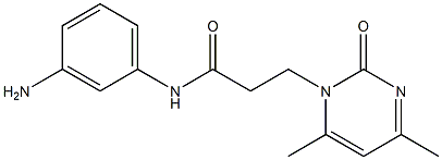 N-(3-aminophenyl)-3-(4,6-dimethyl-2-oxopyrimidin-1(2H)-yl)propanamide Struktur