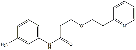 N-(3-aminophenyl)-3-[2-(pyridin-2-yl)ethoxy]propanamide Struktur