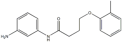 N-(3-aminophenyl)-4-(2-methylphenoxy)butanamide Struktur