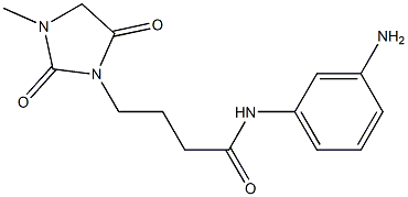 N-(3-aminophenyl)-4-(3-methyl-2,5-dioxoimidazolidin-1-yl)butanamide Struktur