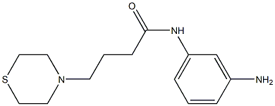 N-(3-aminophenyl)-4-(thiomorpholin-4-yl)butanamide Struktur